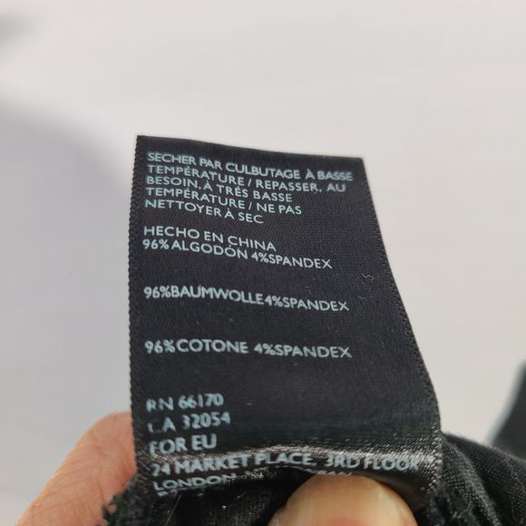 BDG Urban Outfitters Women's Black Distressed Twig High Rise Skinny Jeans 27' - Picture 4 of 8